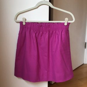 Vibrant Purple JCrew Wool Skirt - City Mini
